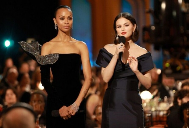 Zoe Saldana, Selena Gomez present 'Emilia Perez' at 2025 SAG Awards without Karla Sofia Gascon