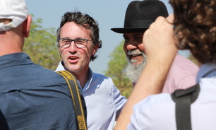 Rio Tinto boss Simon Trott in Roebourne in 2023.