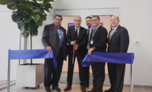 The ribbon cutting ceremony on January 30 at Modular Mining's new Customer Experience Center in Tucson, Arizona, US