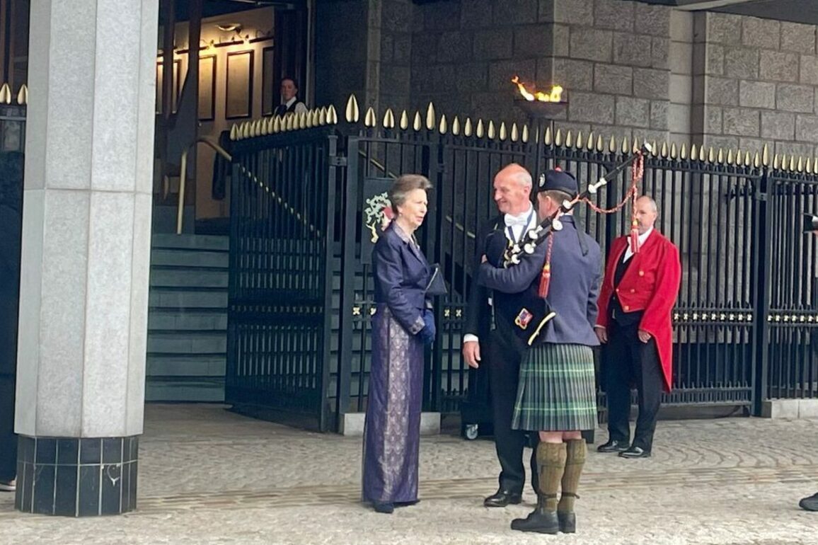 Princess Anne first Royal to visit Trinity Hall in Aberdeen