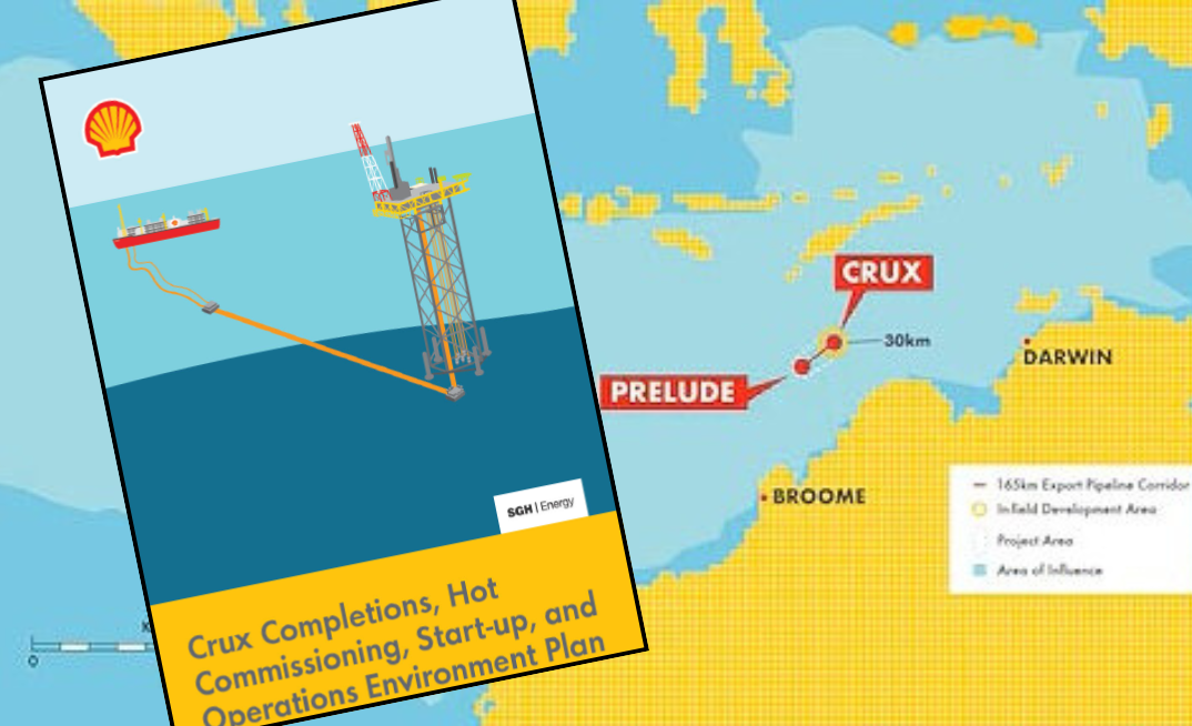 Shell to move to completion and start up of Crux
