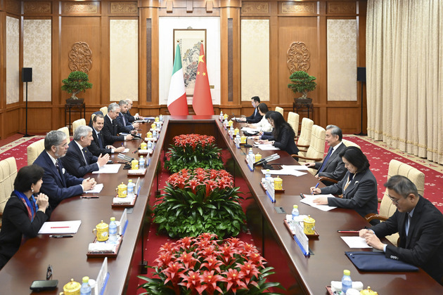 CHINA-BEIJING-WANG YI-ITALY-ANTONIO TAJANI-MEETING (CN)