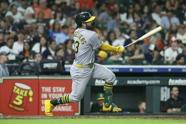 Athletics win third straight over Houston
