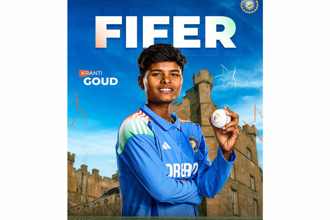 Kranti Goud six wicket haul, Harmanpreet's century seals series for India 2-1 against England