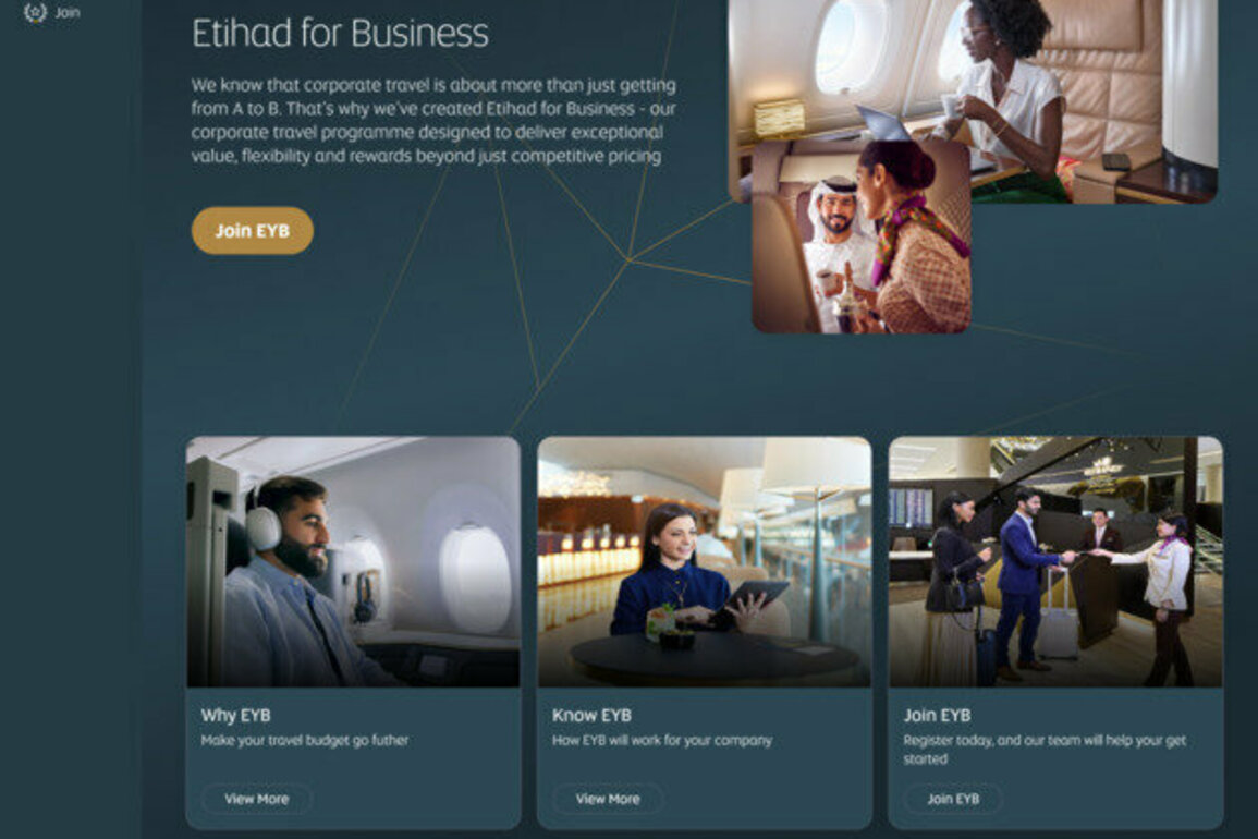 Etihad launches 'Etihad for Business' corporate portal