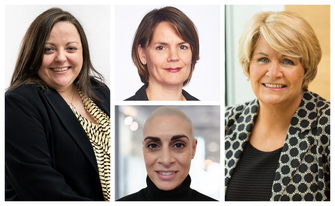 L-R: Gillian Taberner, Fiona Matthews (top), Rekha Owen (bottom) and Rita Butler-Jones L-R: Gillian Taberner, Fiona Matthews (top), Rekha Owen (bottom) and Rita Butler-Jones
