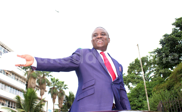 Loodi Meeya Erias Lukwago ng'atuuka ku kitebe kya City Hall mu Kampala. EKIF: TONNY RUJUTA Loodi Meeya Erias Lukwago ng'atuuka ku kitebe kya City Hall mu Kampala. EKIF: TONNY RUJUTA