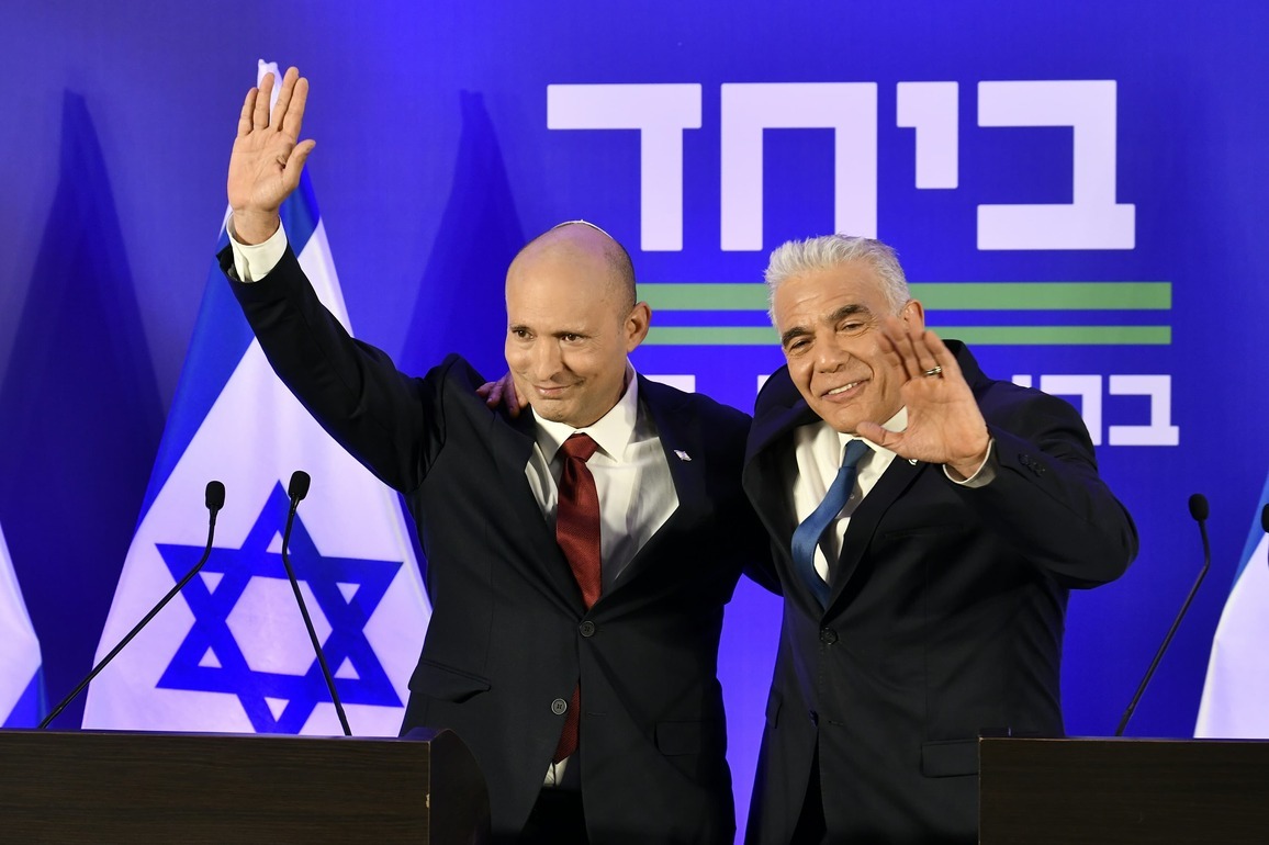 ISRAEL-HERZLIYA-FORMER PMS-ELECTIONS-PRESS CONFERENCE