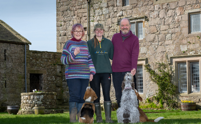 Left to right: Jane Eden, Carys Eden-Evans and Chris Evans. 