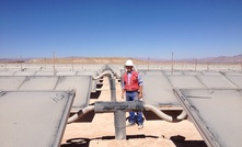 SUNMARK Solutions erected a thermal solar heating installation in 2013 for Codelco's Minera Gaby copper mine in Chile