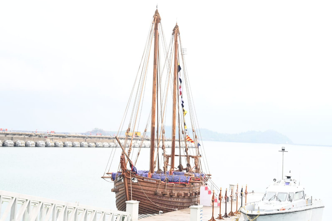 INSV Kaundinya to embark on maiden overseas voyage for Muscat from Porbandar