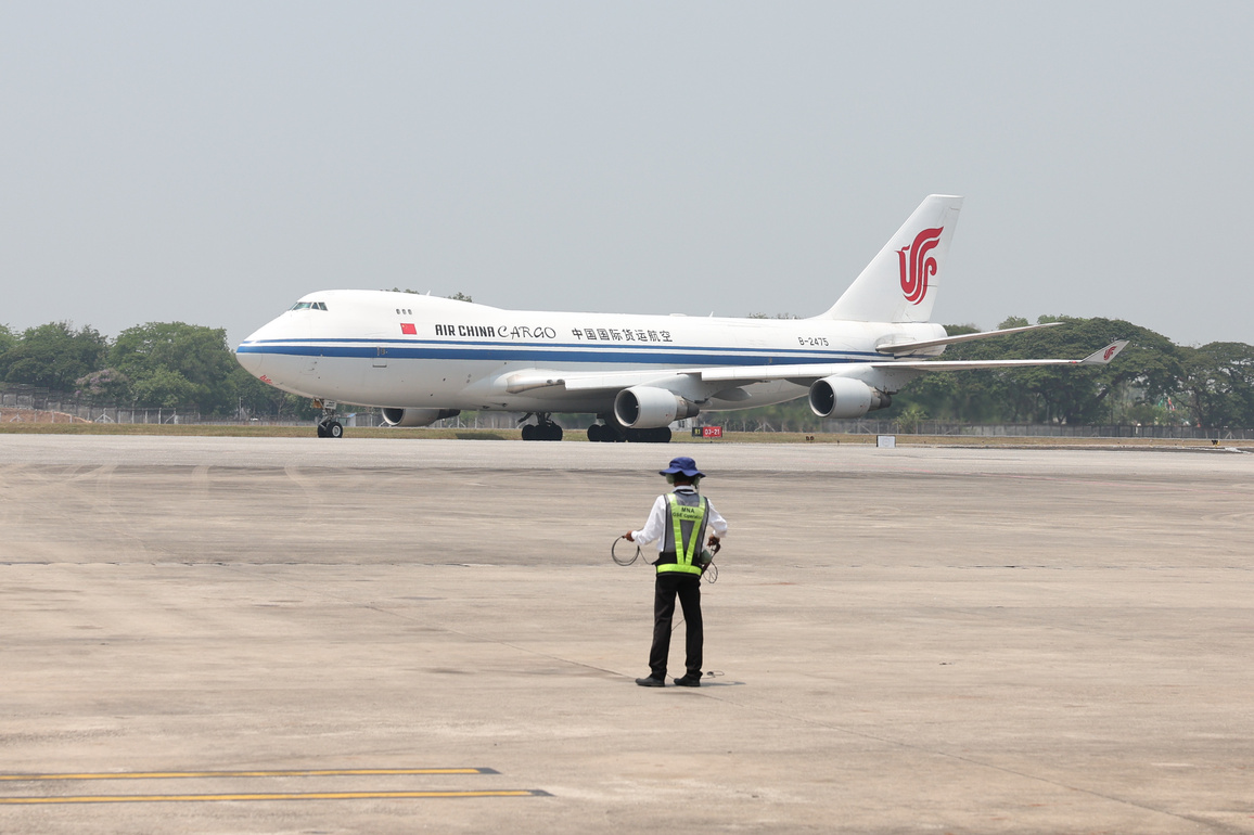MYANMAR-YANGON-CHINA-2ND-BATCH-HUMANITARIAN AID SUPPLIES-ARRIVAL