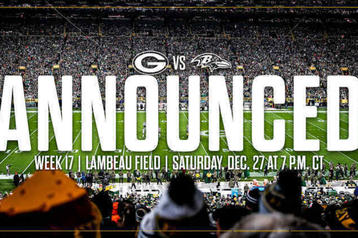 Packers-Ravens set for primetime on Saturday, Dec. 27