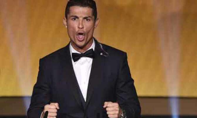Ronaldo leaves Messi in shade with third Ballon d'Or Ronaldo leaves Messi in shade with third Ballon d'Or