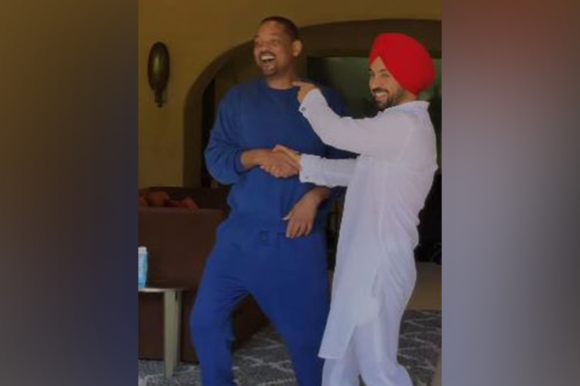 Will Smith joins Diljit Dosanjh for Bhangra dance