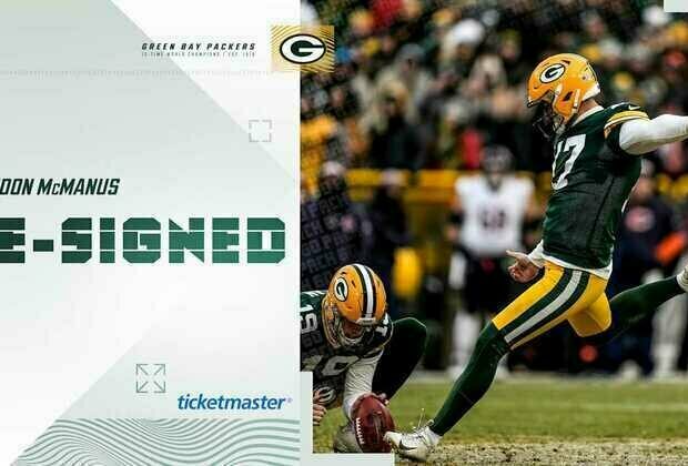 Packers re-sign K Brandon McManus