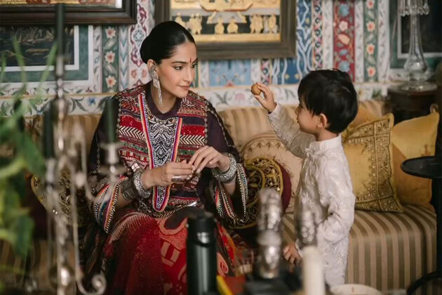 Sonam Kapoor celebrates Diwali with husband Anand Ahuja and son Vayu, shares family pics