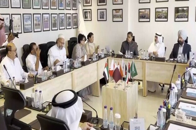 All-party delegation led by Baijayant Panda interacts with Gulf Research Center Chairman and Founder Abdulaziz Al Sager