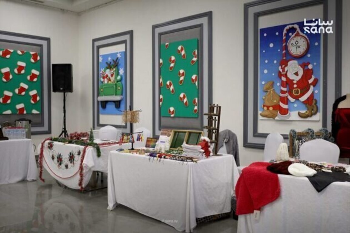 Christmas bazaar showcases local crafts in Tartous province