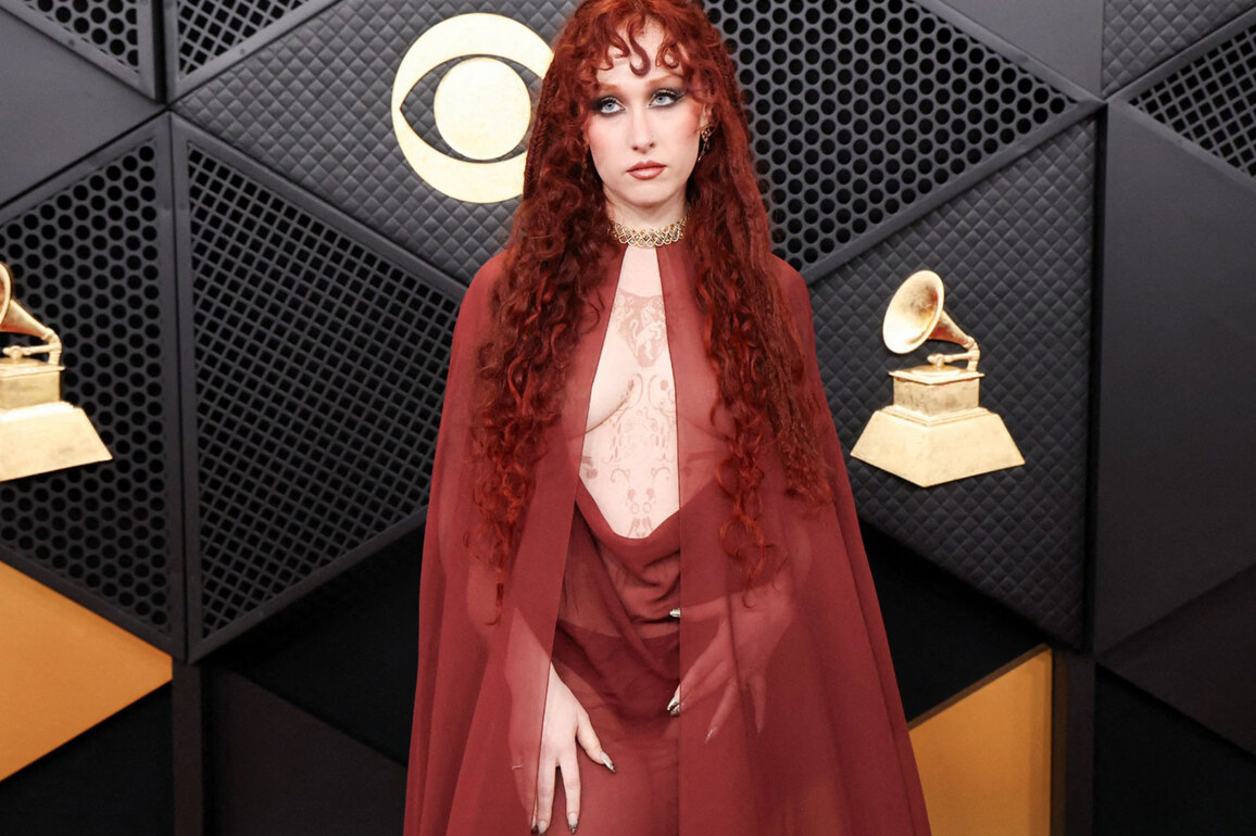 Chappell Roan stuns at 2026 Grammys in sheer Mugler Gown