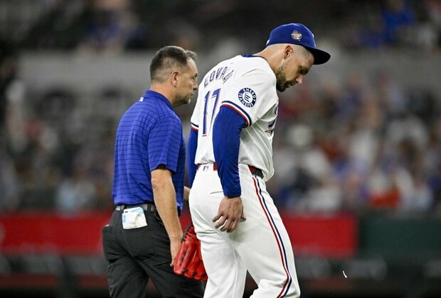 Rangers RHP Nathan Eovaldi (groin) heads to 15-day IL