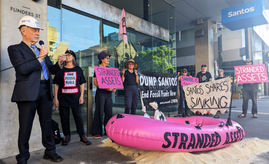 Photo from the March protest against Santos