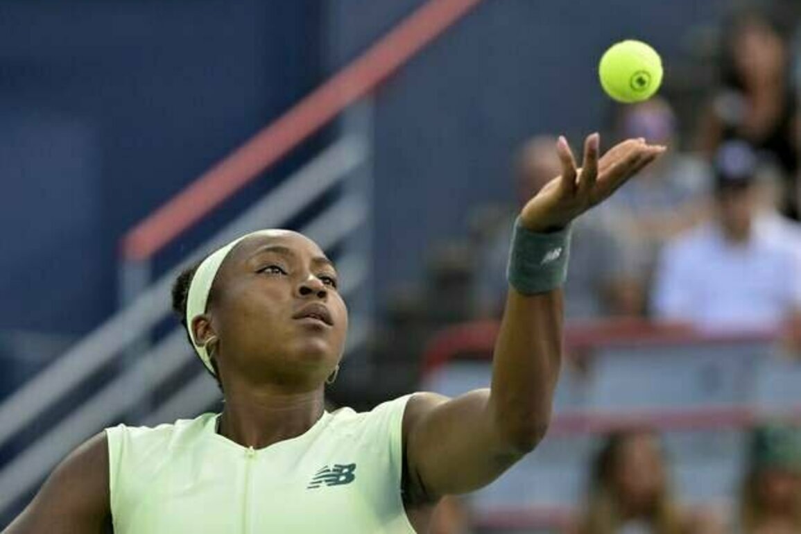 Coco Gauff overcomes 23 double faults to win in Montreal