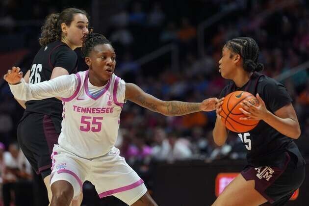 Women's Top 25 roundup: Texas A&M extends No. 21 Tennessee's slide