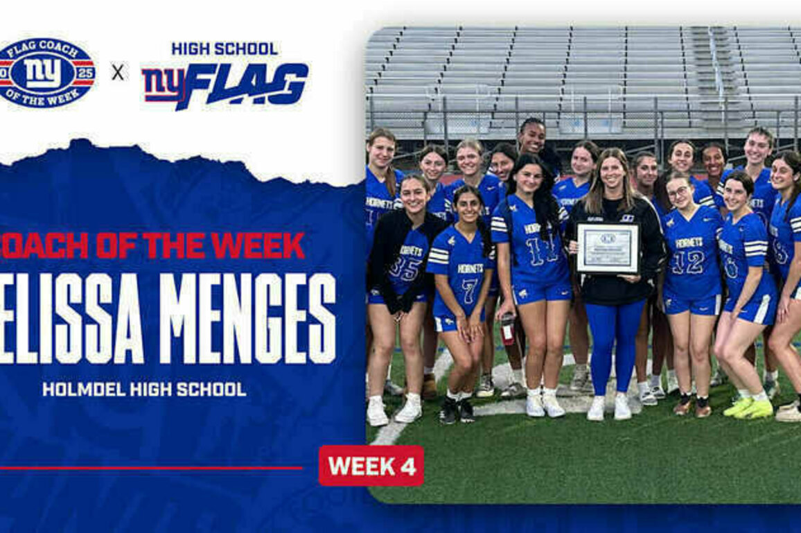 Giants name Holmdel's Melissa Menges Flag Football Coach of the Week