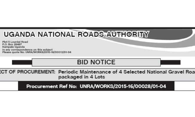 Uganda National Roads Authority (UNRA) Uganda National Roads Authority (UNRA)