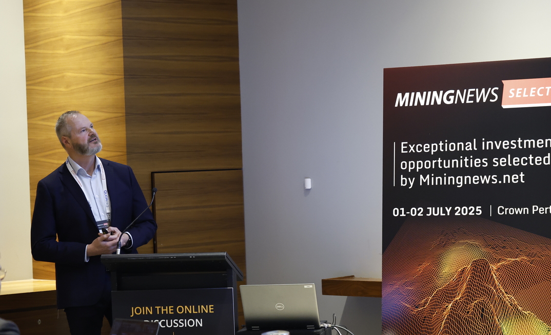 Horizon's managing director Grant Haywood looking to the future at MiningNews Select Australia 2025 in Perth this week