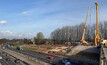  Bauer Technologies installing rotary bored piles at the new A533 replacement bridge structure in Cheshire