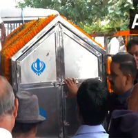 Mortal remains of Jharkhand Education Minister Ramdas Soren reach Ranchi