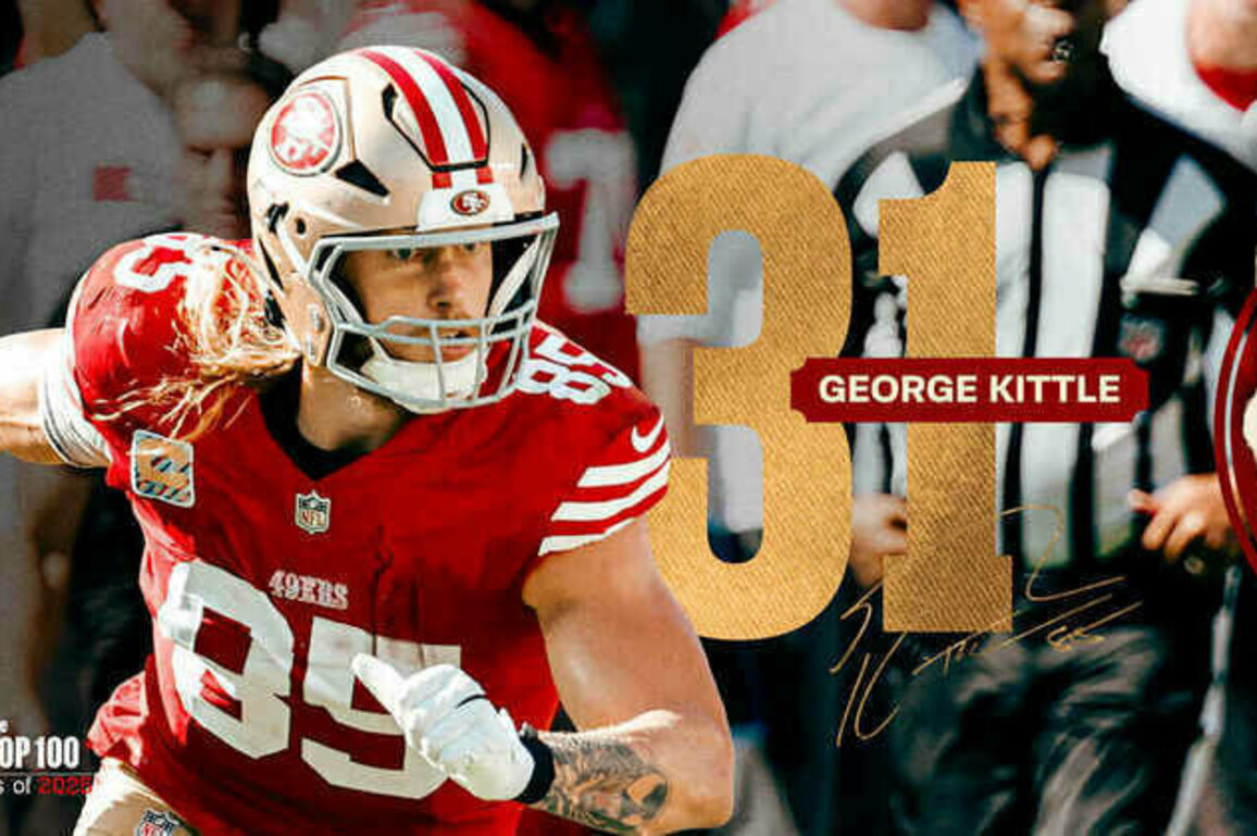 George Kittle Ranked No. 31 on NFL's 'Top 100 Players of 2025'