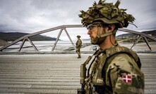 Danish soldiers in Kangerlussuaq in Greenland