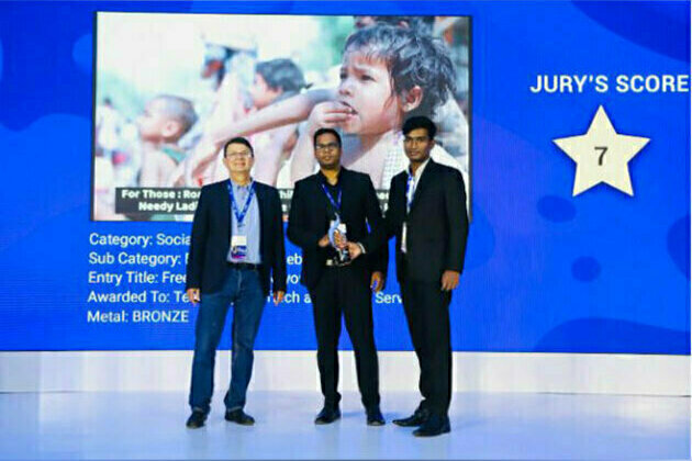 Teamology wins the Best Use of Facebook award at Afaqs Digies Digital Awards 2023 for 'Free Food for Everyone' ad campaign