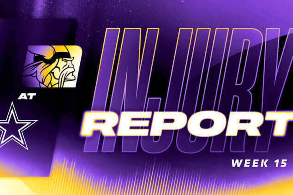 Initial Vikings vs. Cowboys Injury Report for Week 15