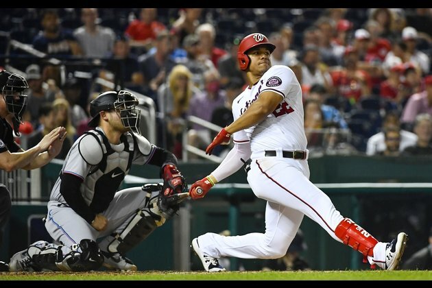 Nationals rack up 14 hits in rout of Marlins