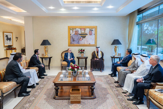 Saud bin Saqr receives ambassadors of Costa Rica, El Salvador, Guatemala