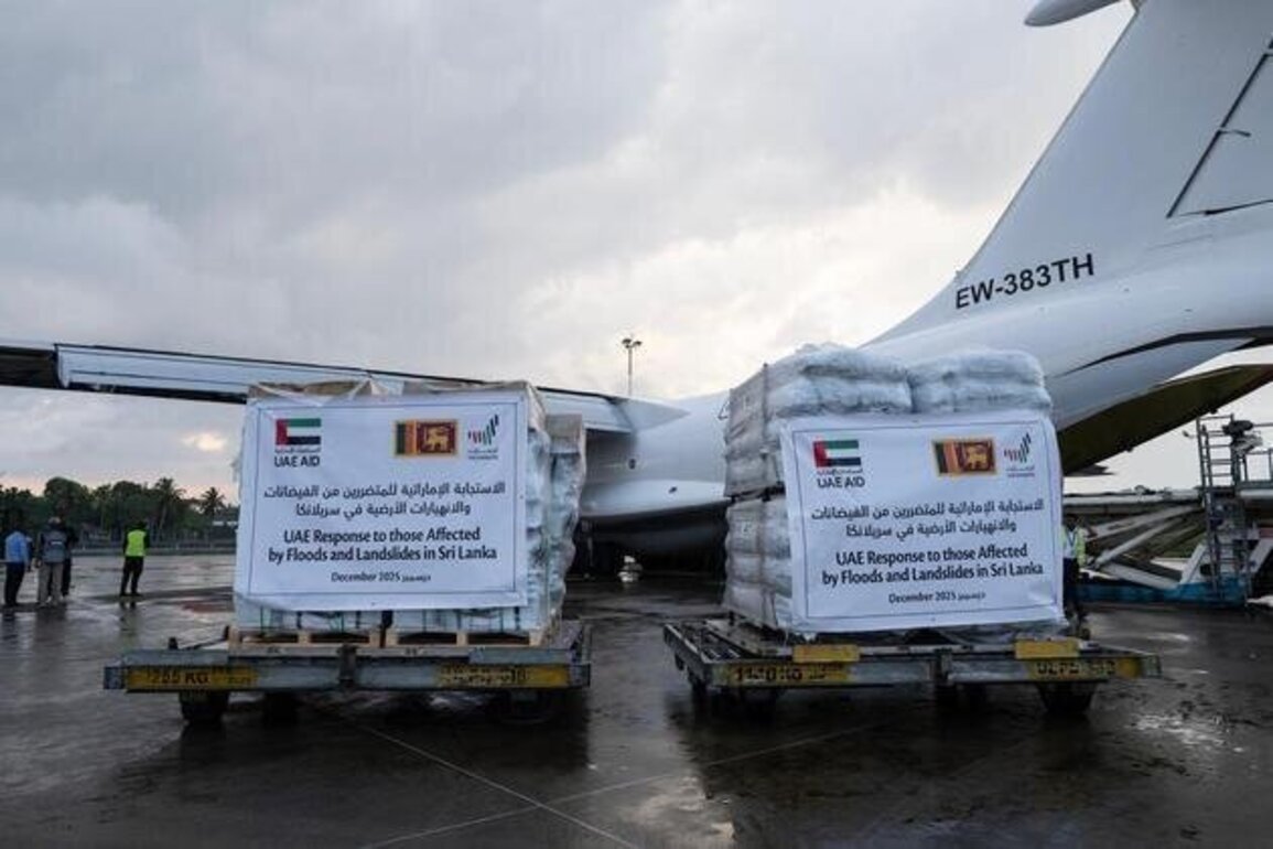 UAE dispatches seventh aid aircraft to support Sri Lanka flood victims