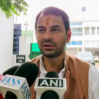 JJD chief Tej Pratap Yadav files nomination from Mahua, says "brought my grandmother with me"
