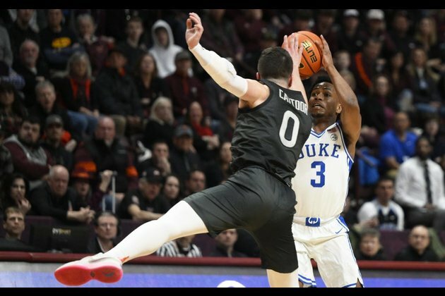 Virginia Tech downs Duke with late shot, snaps 7-game slide
