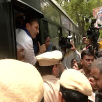 MP Congress Chief Jitu Patwari detained during Satyagraha protest over Meenakshi Natarajan RS nomination