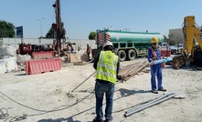  Preparing the equipment for borehole logging in Doha