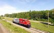 A Wabtec FLXdrive locomotive on a test track in the US.