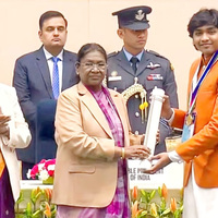 President Murmu honours Seven Summits Achiever Vishwanath Karthikey with PM Bal Puraskar