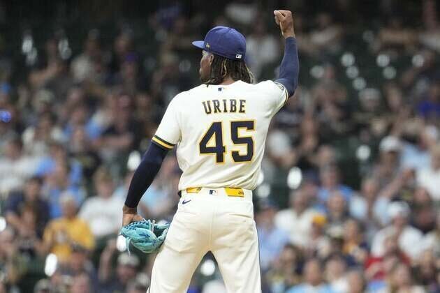 Brewers' Abner Uribe suspended 1 game for inappropriate gesture