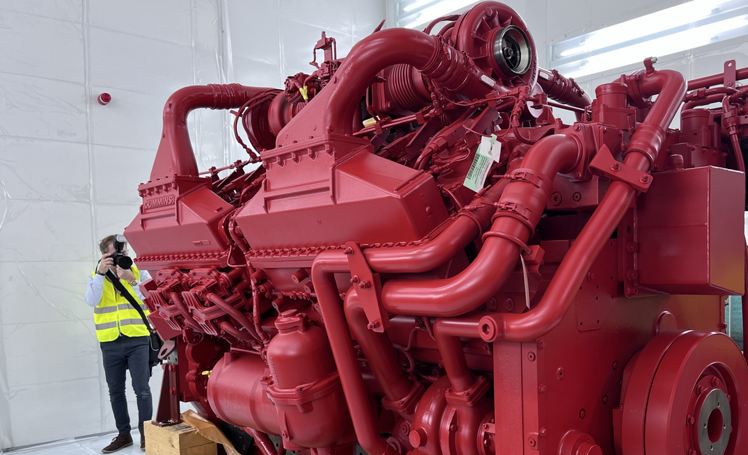 A QSK60 at the plant