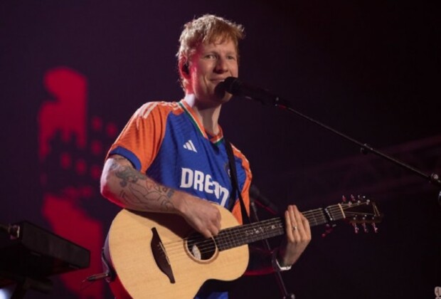 Ahead of Champions Trophy, Ed Sheeran spotted wearing Team India jersey at Gurugram concert