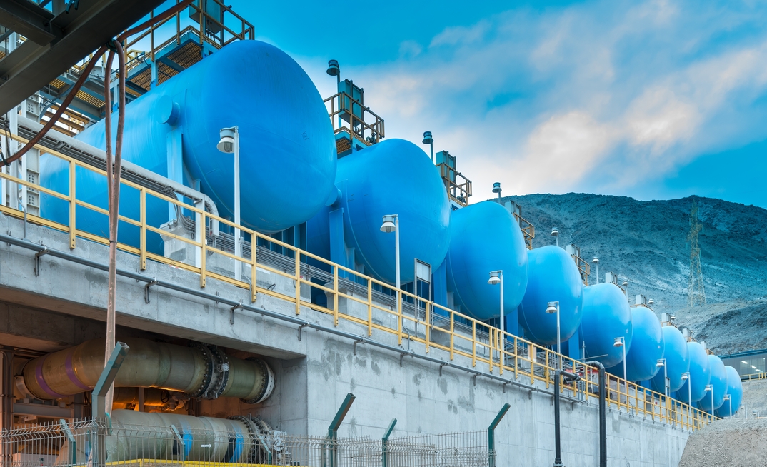 A desalination plant in Chile